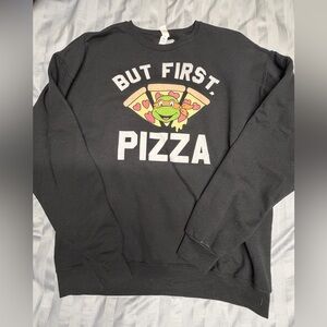 Black Graphic Men's Sweater